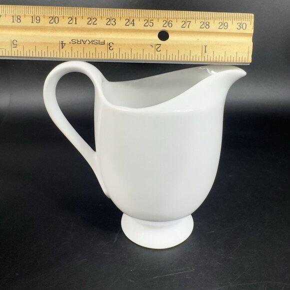 Mikasa Classic Flair White Porcelain Sugar Bowl Creamer Set Fine China Japan VTG - Picture 3 of 12